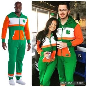 Tipsy Elves St Patrick’s Irish Shamrock Unisex Onesie Jumpsuit